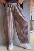 Burlington Stretch Button Pocket Barrel Pant Earth